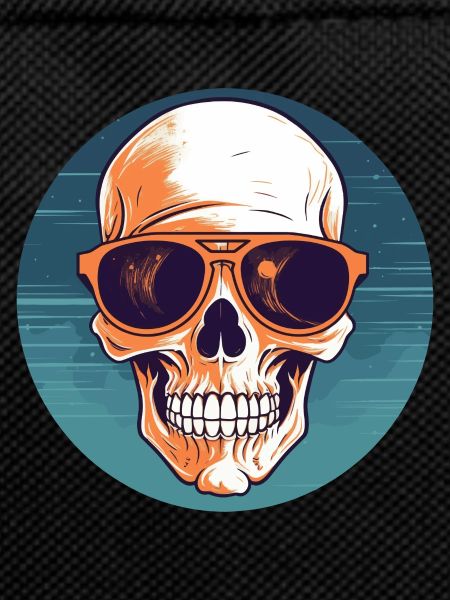 Skull with sunglasses, skull, skeleton