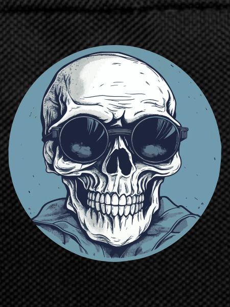 Skull with sunglasses, skull, skeleton