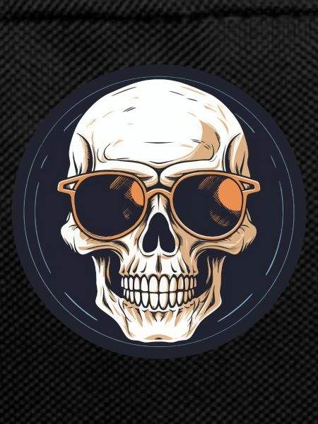 Skull with sunglasses, skull, skeleton