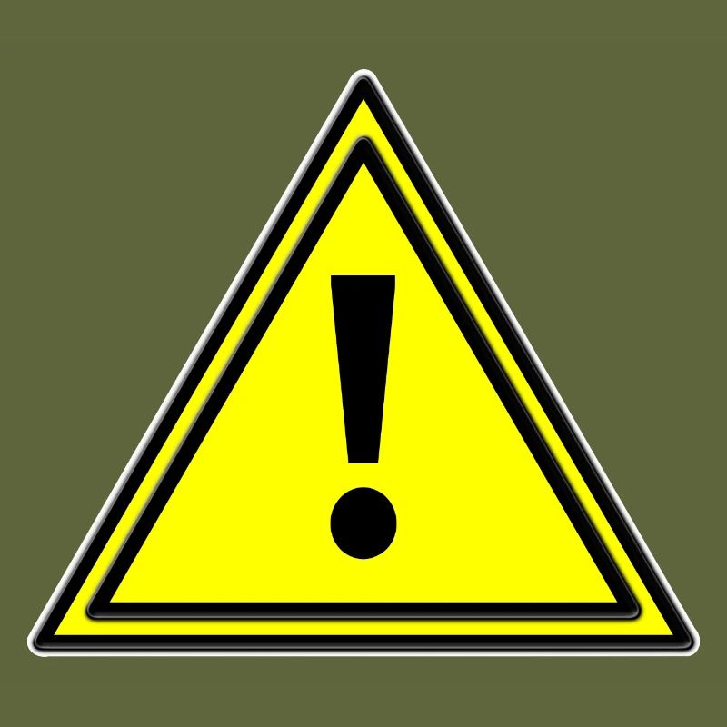 Warning triangle error warning triangle warning sign yellow