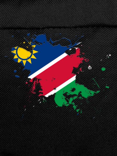 Namibia Flagge als Farbklecks