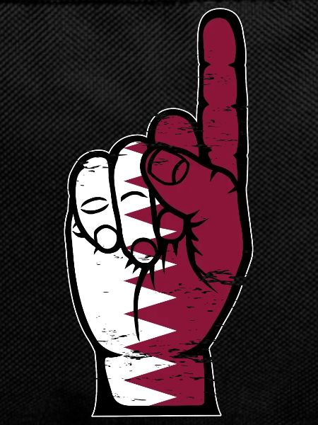 Qatar flag number 1 used