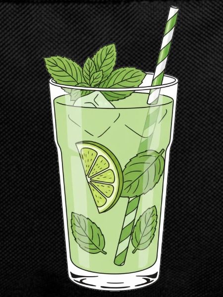 Lime Mint Mojito Illustration