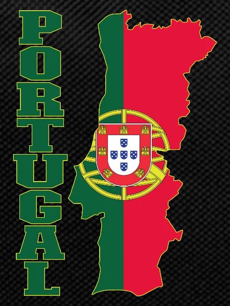 Portugal Flag Map