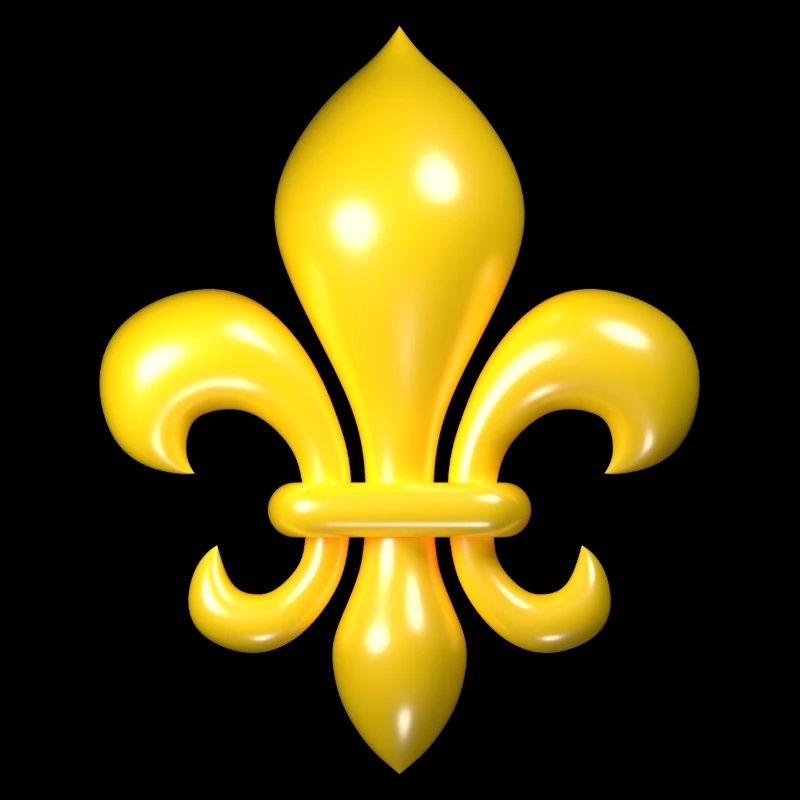 Yellow Fleur de Lys