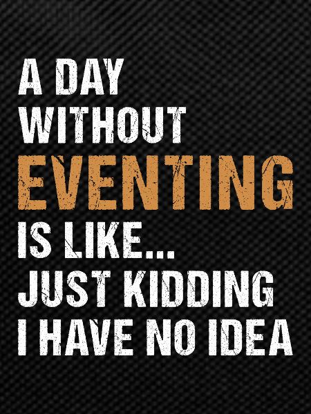 Rider A Day Without Eventing
