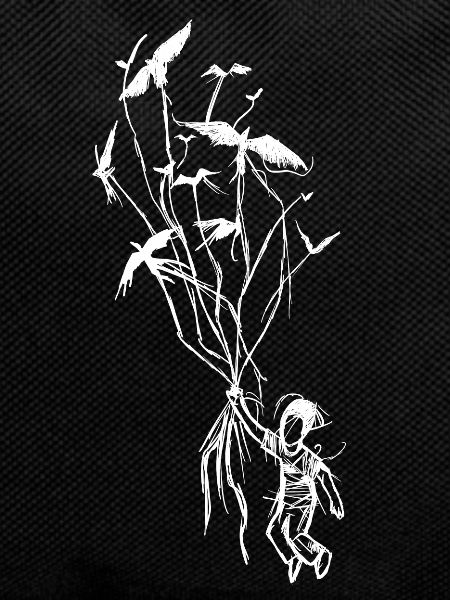 Children's dream with ravens