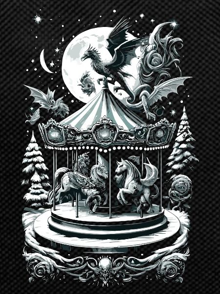 Mythical Holiday Carousel Fantasy Creature
