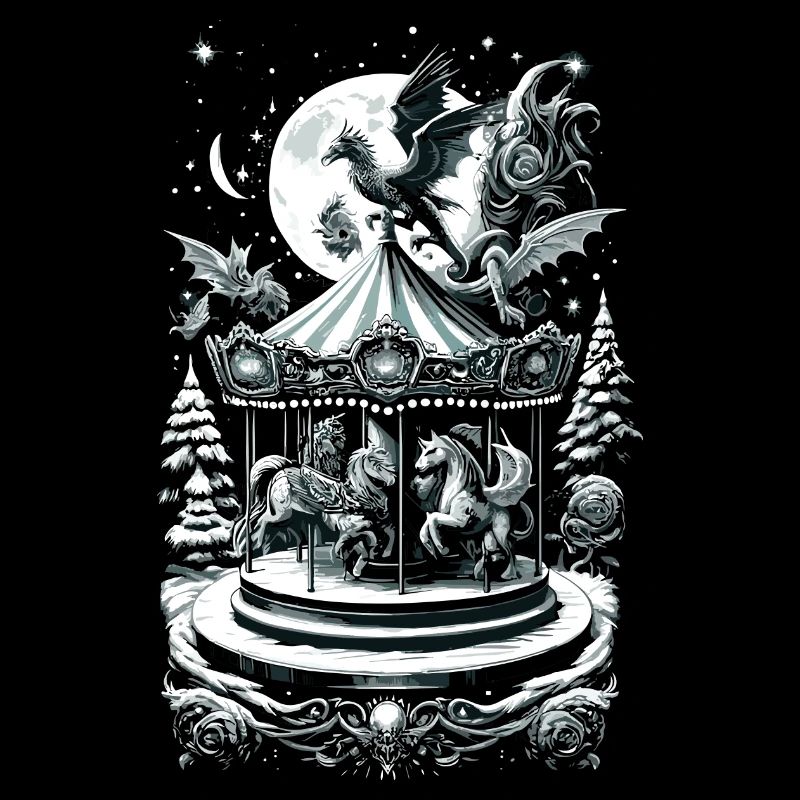 Mythical Holiday Carousel Fantasy Creature