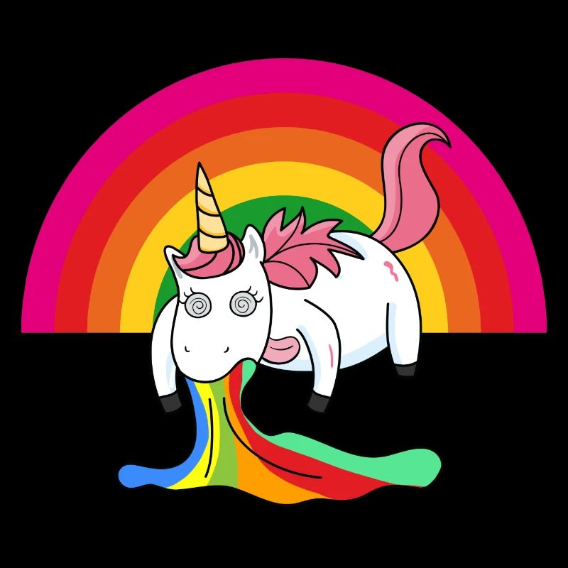 Kotzendes Einhorn Regenbogen