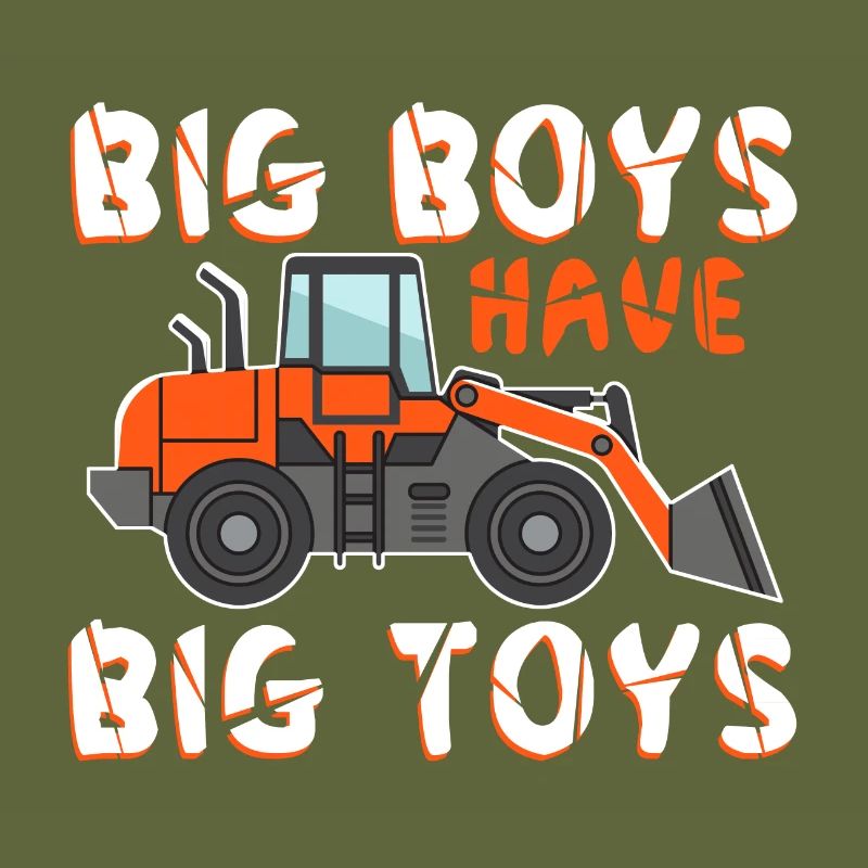 Bagger Baustelle Jungs Schaufelbagger Baggerfahrer