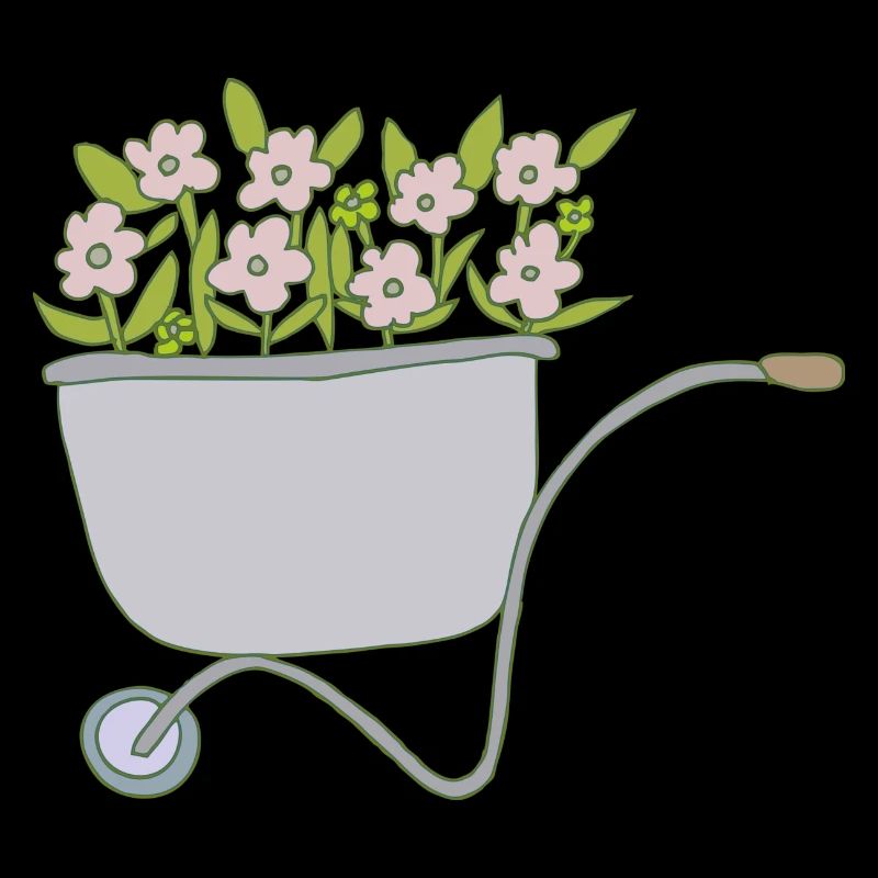 Wheelbarrows Flowers