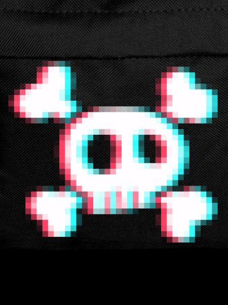 Skull and bones mosaic