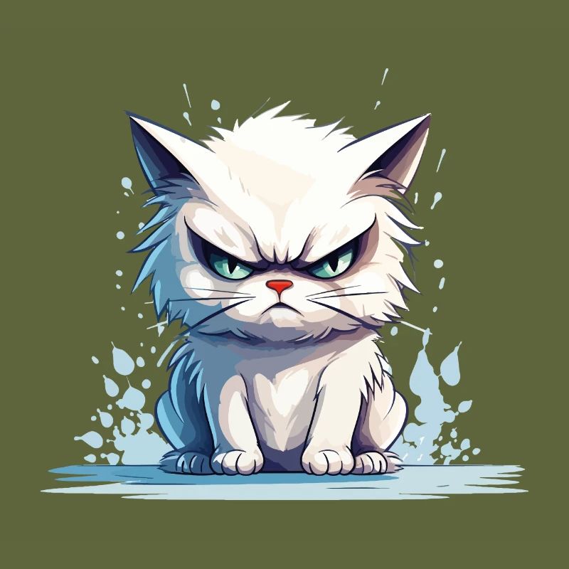 cat grumpy grumpy grumpy meow funny