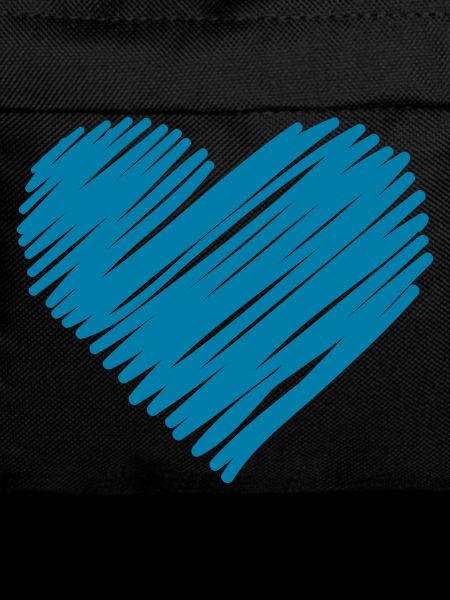 Blue Brush Heart