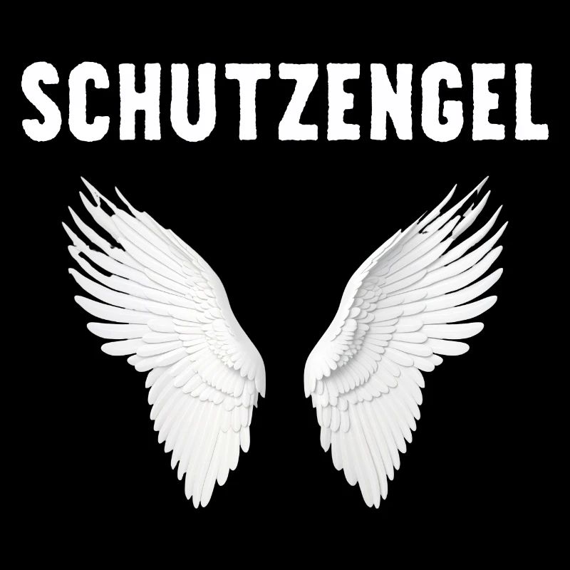 Ich bin ein Schutzengel mit Flügeln ein Engel