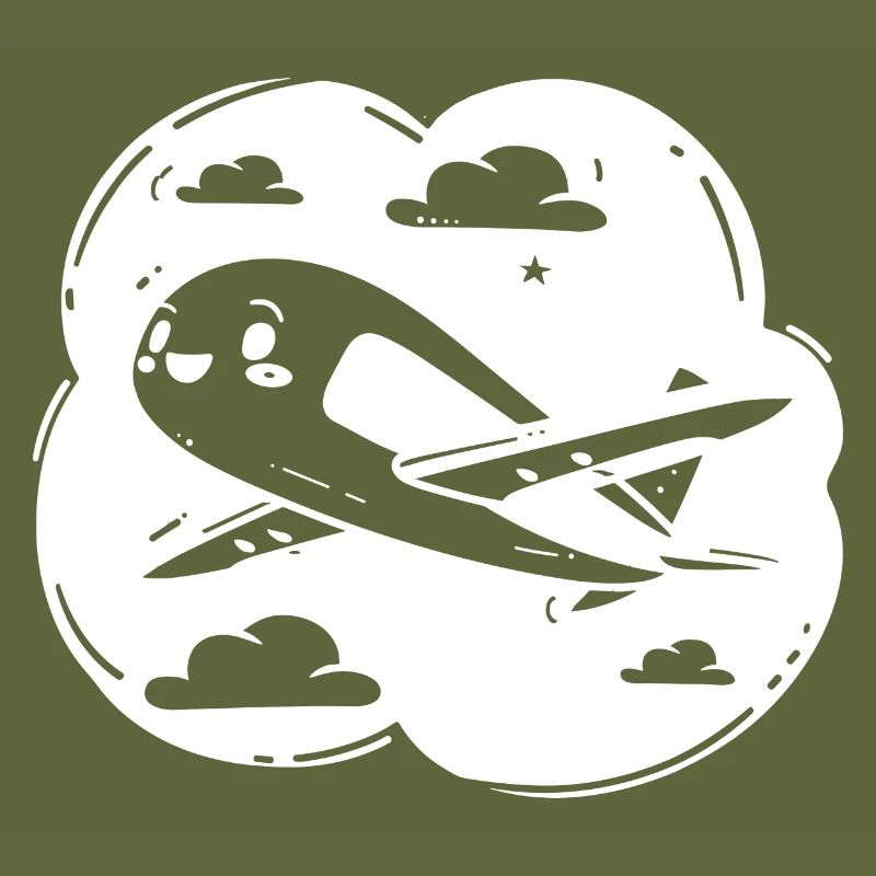 Propeller Plane Drawing