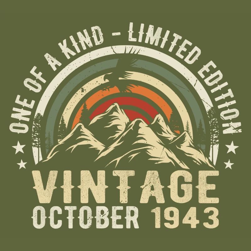 Anniversaire octobre 1943 - Born in October 1943