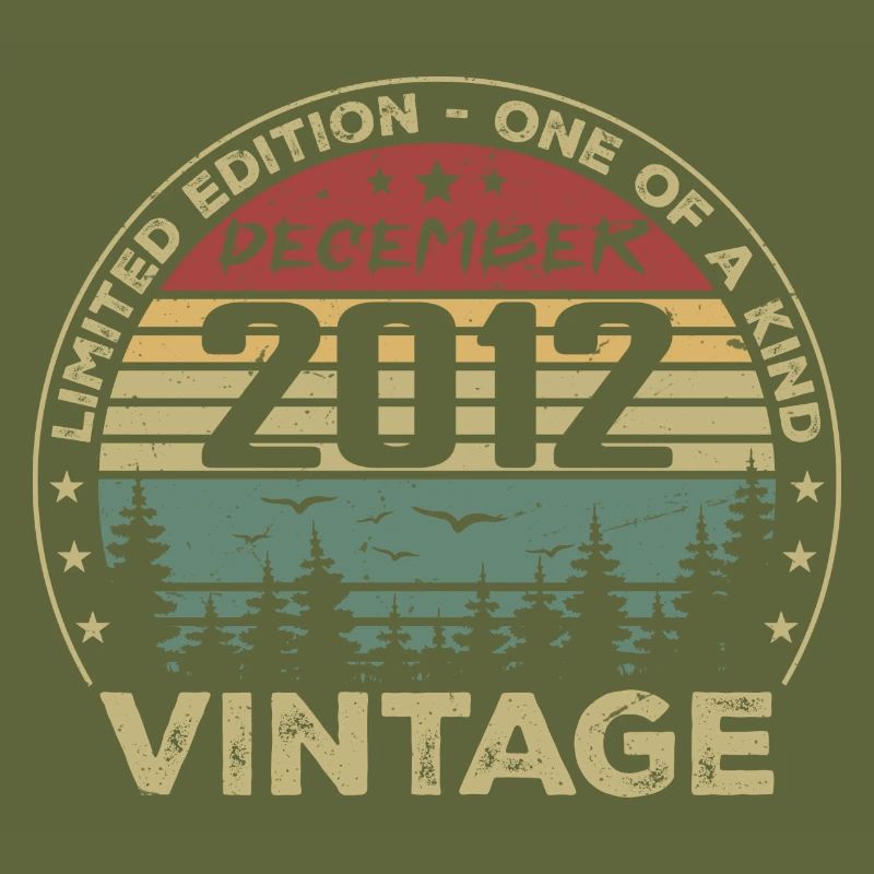 Dezember 2012 Retro Vintage Geburtstagsgeschenk