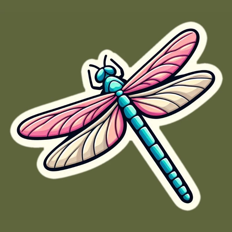 Libellule au pastel