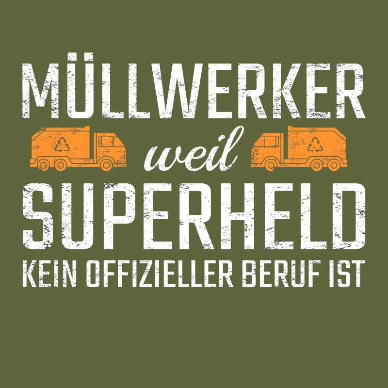 Garbage Worker Superhero