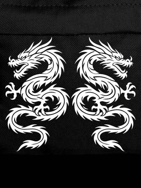 Twin Dragon Tribal Symmetry