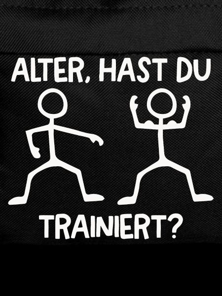 Strichmännchen HAST DU TRAINIERT Lustiges