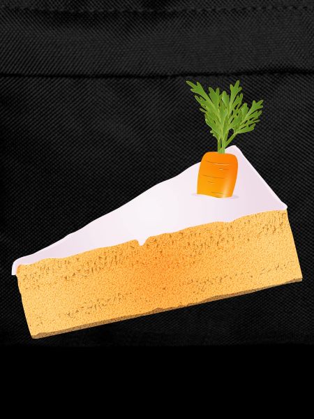 Saftiger Karottenkuchen mit witziger Deko