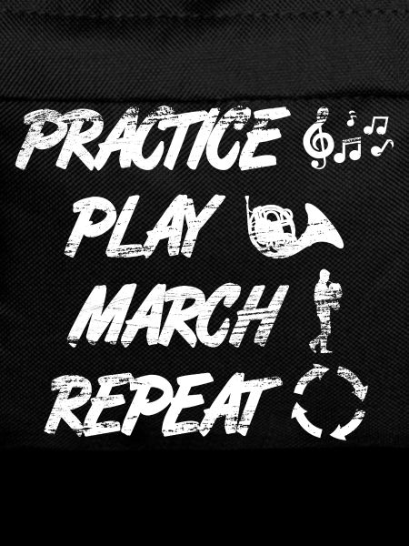 Practice playing French horn Repeat