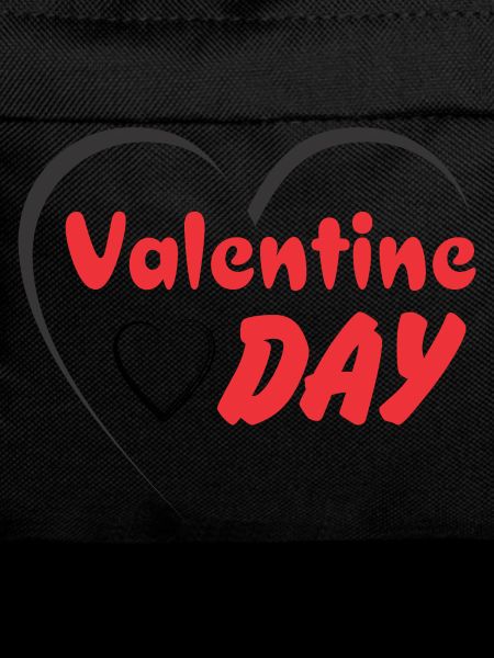 Valentine Day Heart Script Print