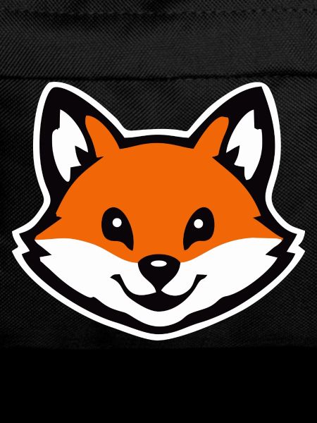 Fox Face Sticker Cartoon