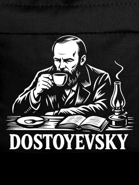 Dostoyevsky drinking Coffee Portrait