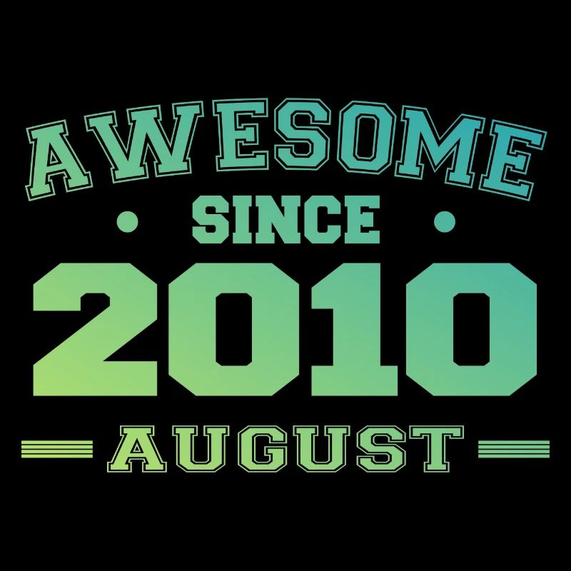 2010 Août Année Naissance Anniversaire Août 2010