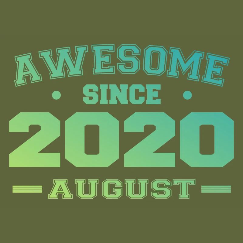 2020 August Jahr Geburt Geburtstag August 2020