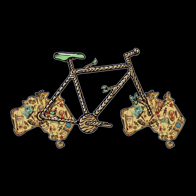 Australian Bike, Australian Map, Aussie Bicycle
