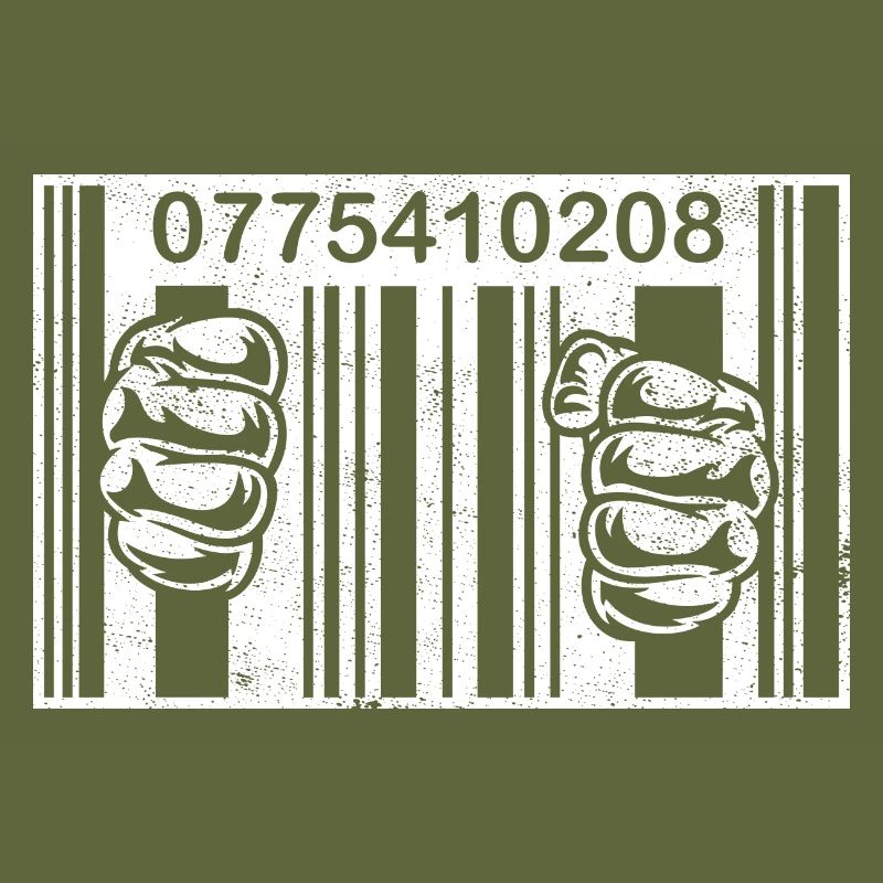 PRISON BARCODE WHITE CONSUMER TRAP