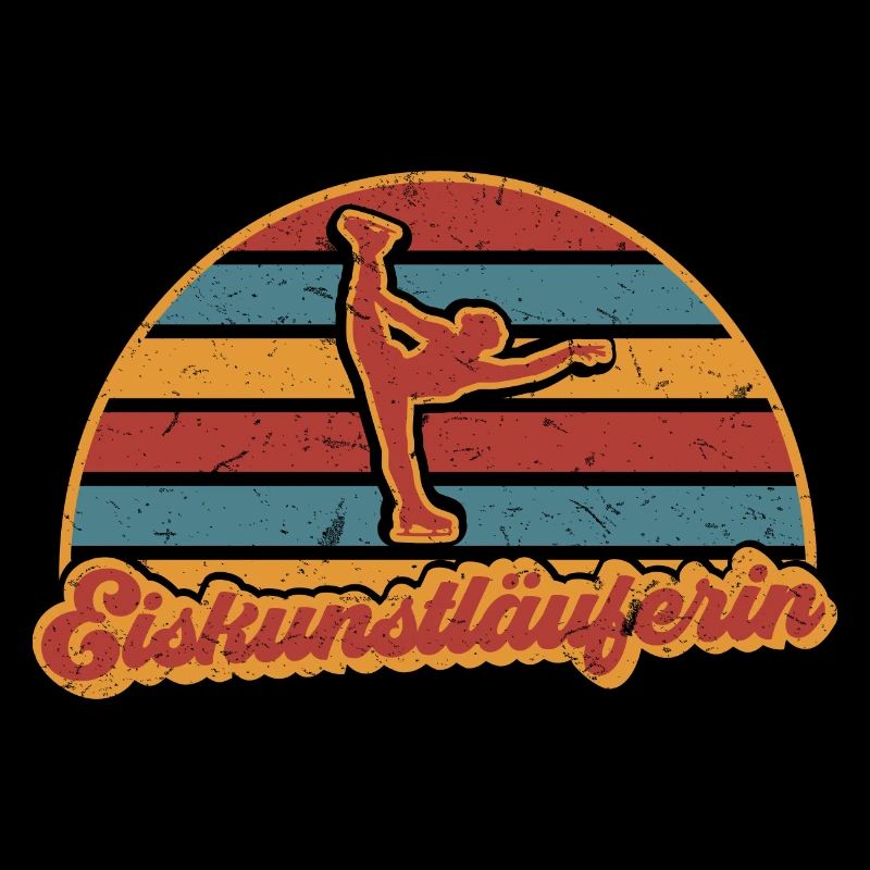 Eiskunstläuferin Eiskunstlauf Eisläuferin Vintage
