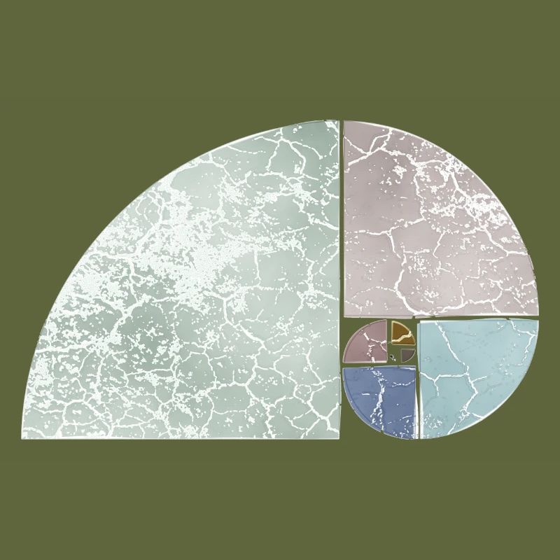 Fibonacci Spiral Sequence - Light Colored 1