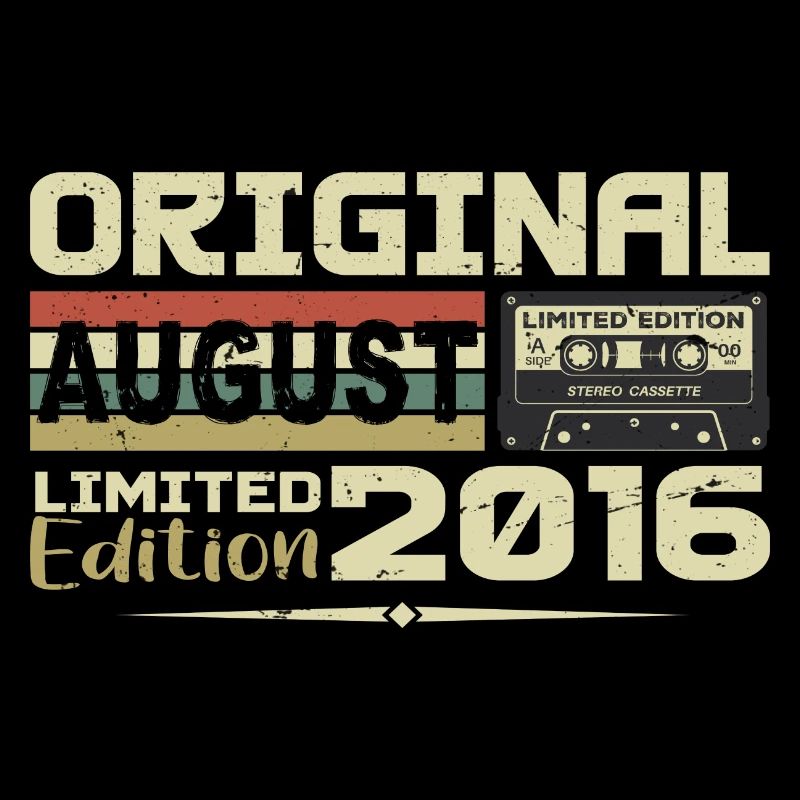 August 2016 - geboren im August 2016 Erbaut im August 2016