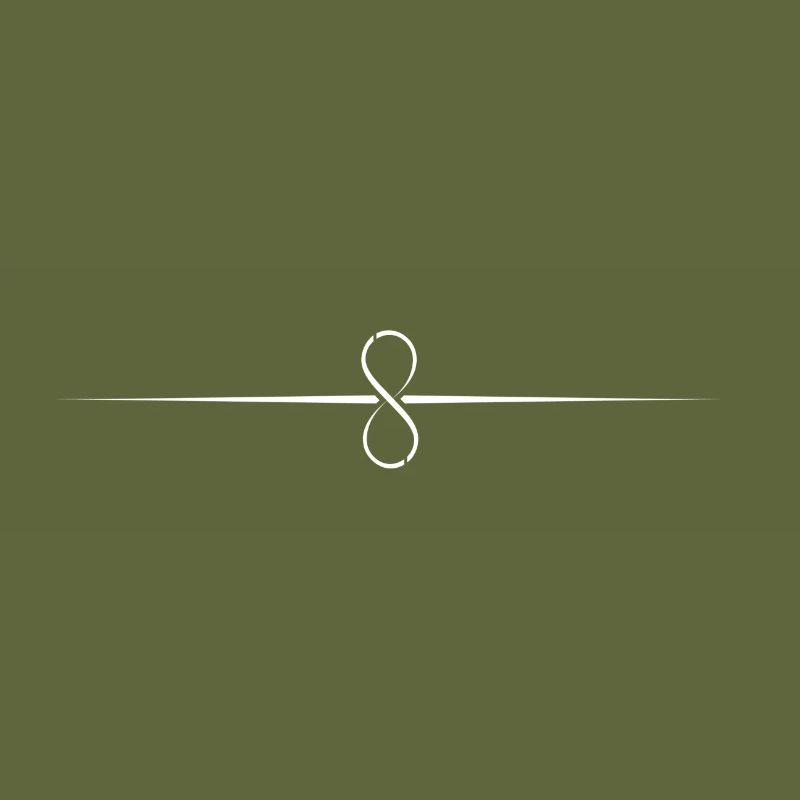 Durch Infinity weißes Symbol