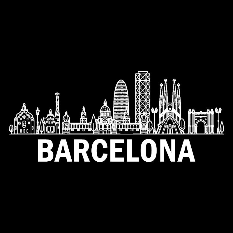 Horizon de la ville de Barcelone, Espagne