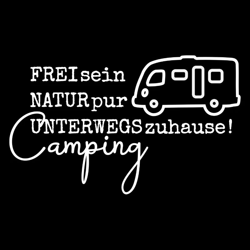 Camping-Spruch mit Wohnmobil (Integriert)