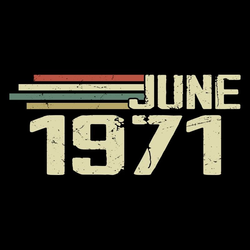 Juni 1971 Jahrestag Juni 1971 Juni 1971 Geburtstag