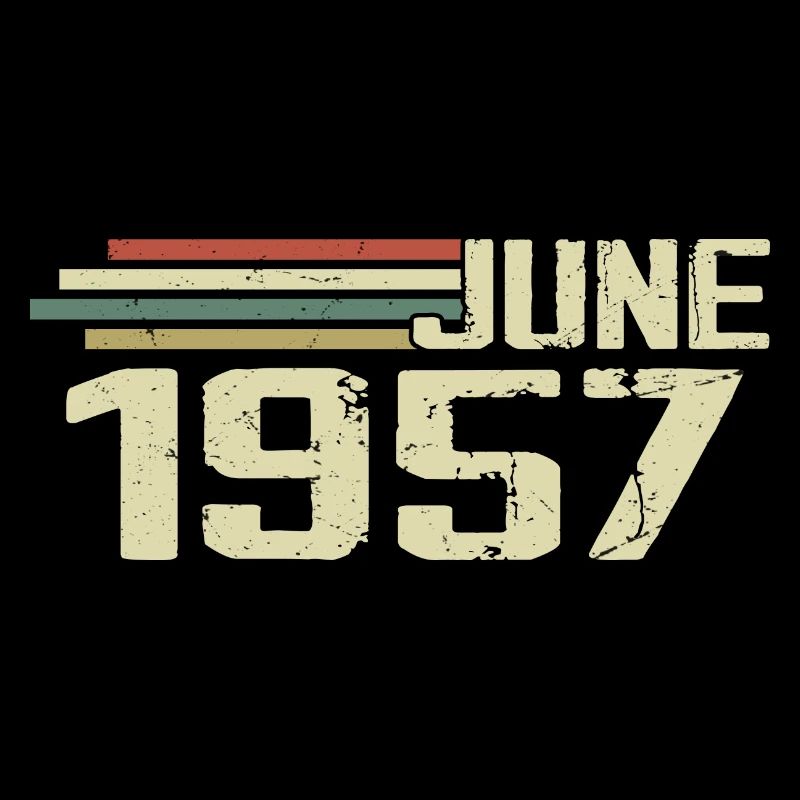 Juni 1957 Jahrestag Juni 1957 Juni 1957 Geburtstag