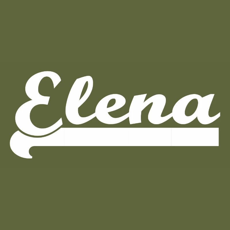 First name Elena - white