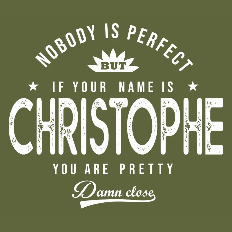 Christophe personalisiertes Geschenk Vorname christophe