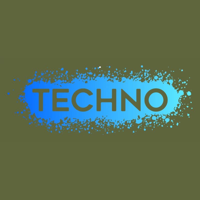 Techno Techno Blue Splat