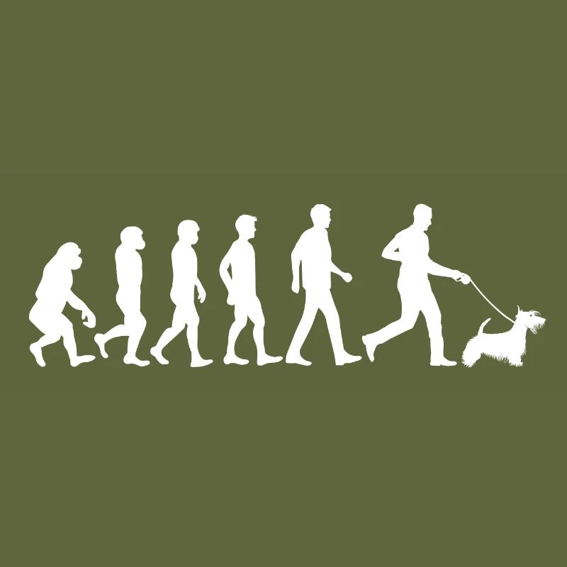 Scottish Terrier Hund Evolution Hundebesitzer