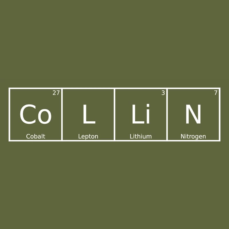 Collin Nom Prénom Chimie Tableau périodique Éléments