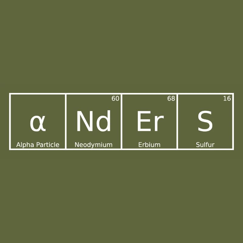 Anders Name Vorname Chemie Periodensystem Elemente